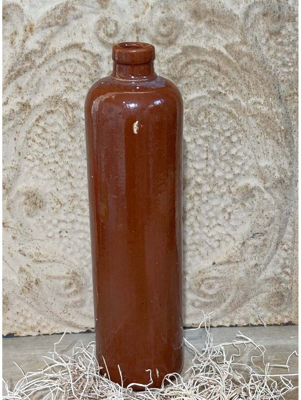 Stoneware Cylinder Bottle